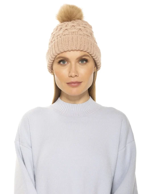 Amanda Cable Knit Beanie