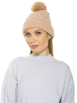 Amanda Cable Knit Beanie