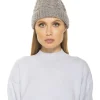 Angela Cable Knit Beanie With Pom