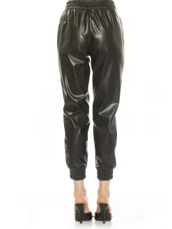 Angela Vegan Leather Jogger