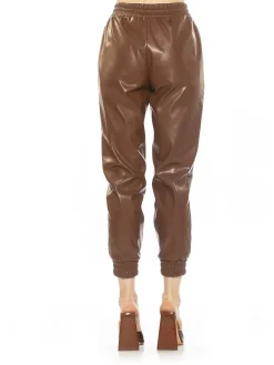 Angela Vegan Leather Jogger