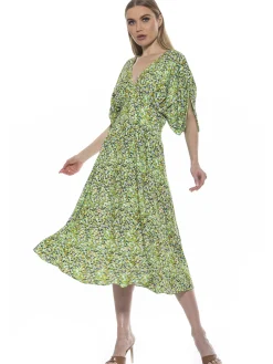 August Spilt Sleeves Dress