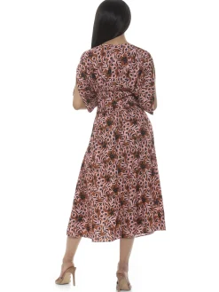August Spilt Sleeves Dress
