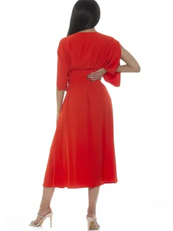 August Spilt Sleeves Dress