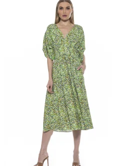 August Spilt Sleeves Dress