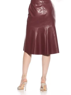 Ezra Vegan Leather Skirt