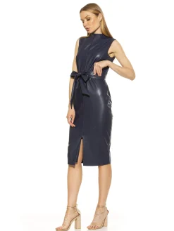 Fara Vegan Leather Dress