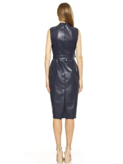 Fara Vegan Leather Dress