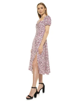 GRACIE SWEETHEART PRINT DRESS I ALEXIA ADMOR