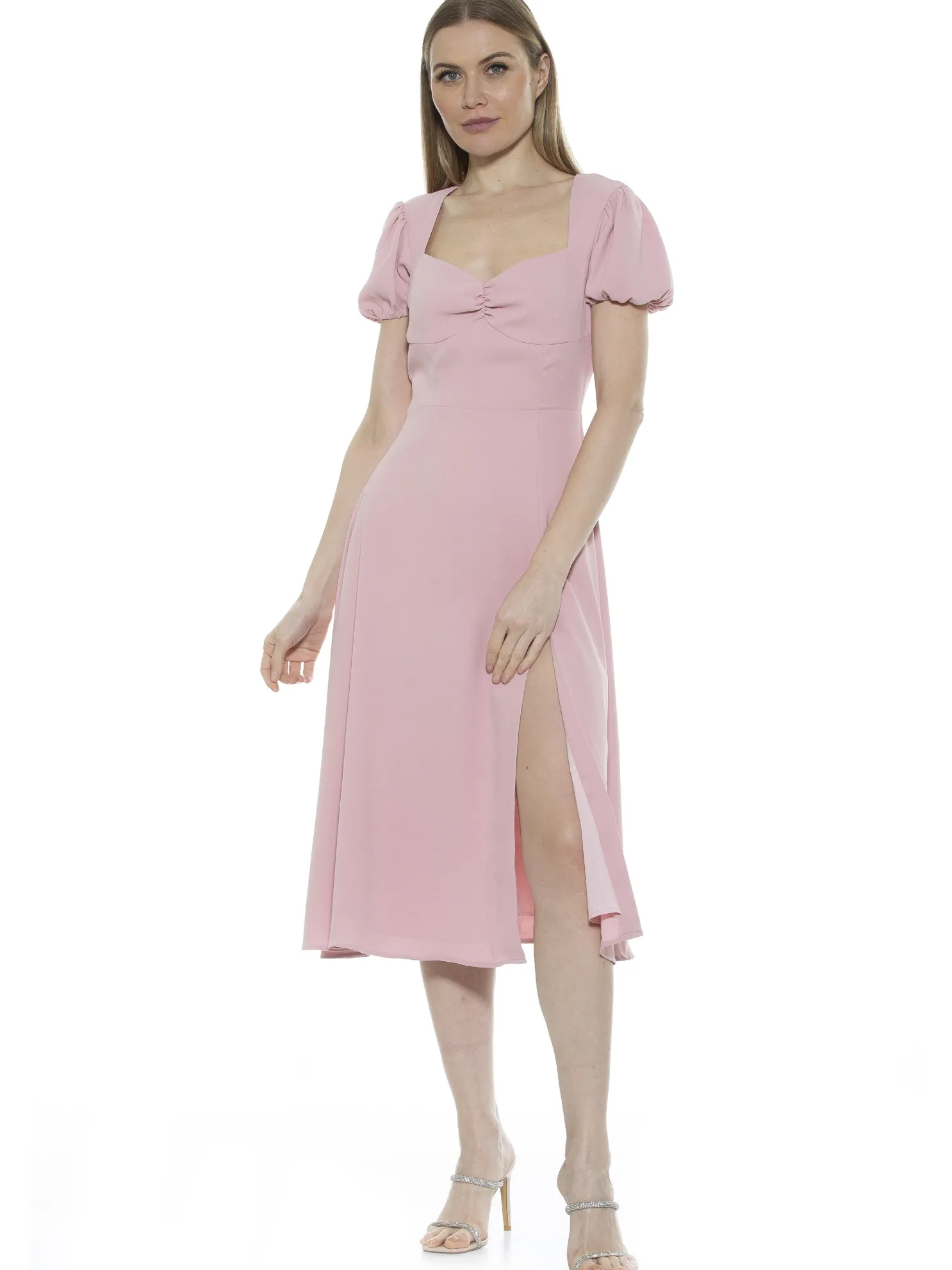 GRACIE SWEETHEART PRINT DRESS I ALEXIA ADMOR
