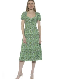 GRACIE SWEETHEART PRINT DRESS I ALEXIA ADMOR