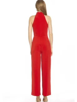 Halter Jumpsuit | Polka Dots or Pink Jumpsuit | ALEXIA ADMOR