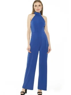 Halter Jumpsuit | Polka Dots or Pink Jumpsuit | ALEXIA ADMOR