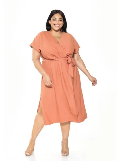 Iris Wrap Dress - Plus Size