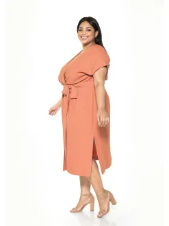 Iris Wrap Dress - Plus Size