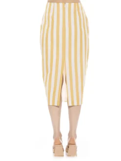 Jacki Stripe Skirt