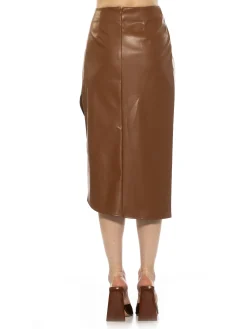 Kai Vegan Leather Skirt