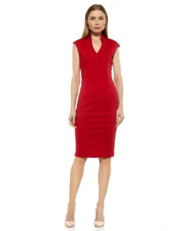 Katrina V-Neck Midi Dress