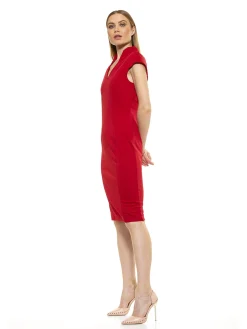 Katrina V-Neck Midi Dress