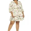 Layla V Neck Dress - Plus Size