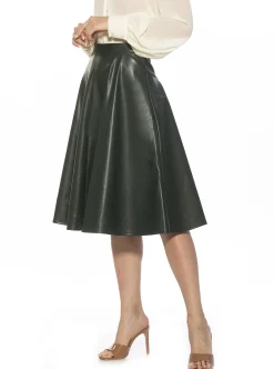 Lillian Vegan Leather Skirt