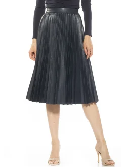 Luca Vegan Leather Skirt