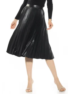 Luca Vegan Leather Skirt
