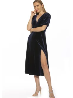 Nola Velvet Midi Dress