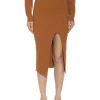 Ribbed Midi Skirt