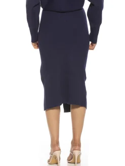 Ribbed Midi Skirt