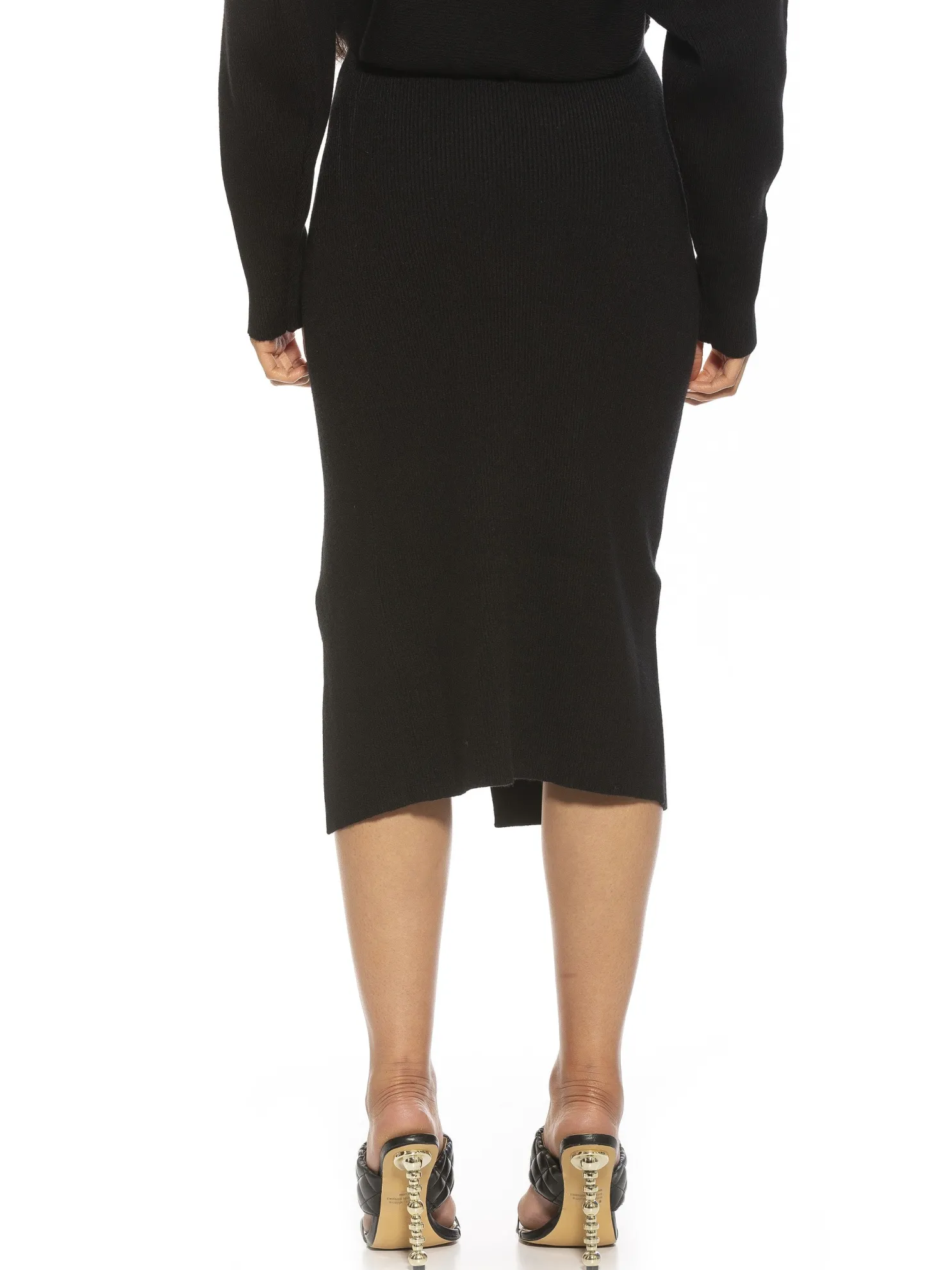 Ribbed Midi Skirt