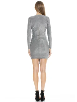 Ruched Sequin Dress