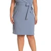 Savannah Sleeveless Wrap Sheath