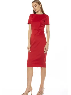 Scuba Midi Dress