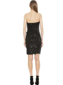 Strapless Mini Sequin Dress