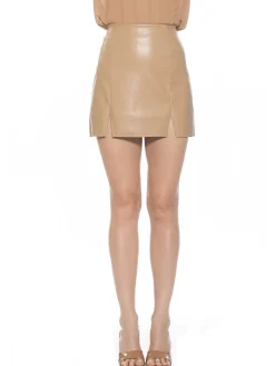 Tina Vegan Leather Skirt