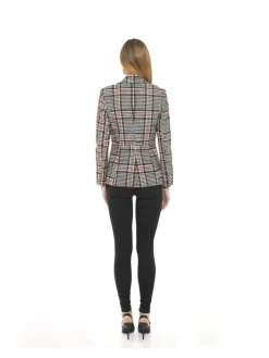 Women's Blazers | Plaid Jacket | ALEXIA ADMOR